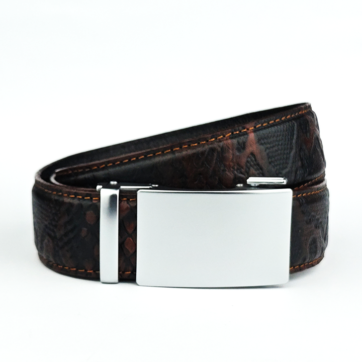 Shop high quality leather belts in Pakistan with no-hole, automatic buckle and micro-adjustable designs for men and women. Micro adjustable leather belts in Pakistan