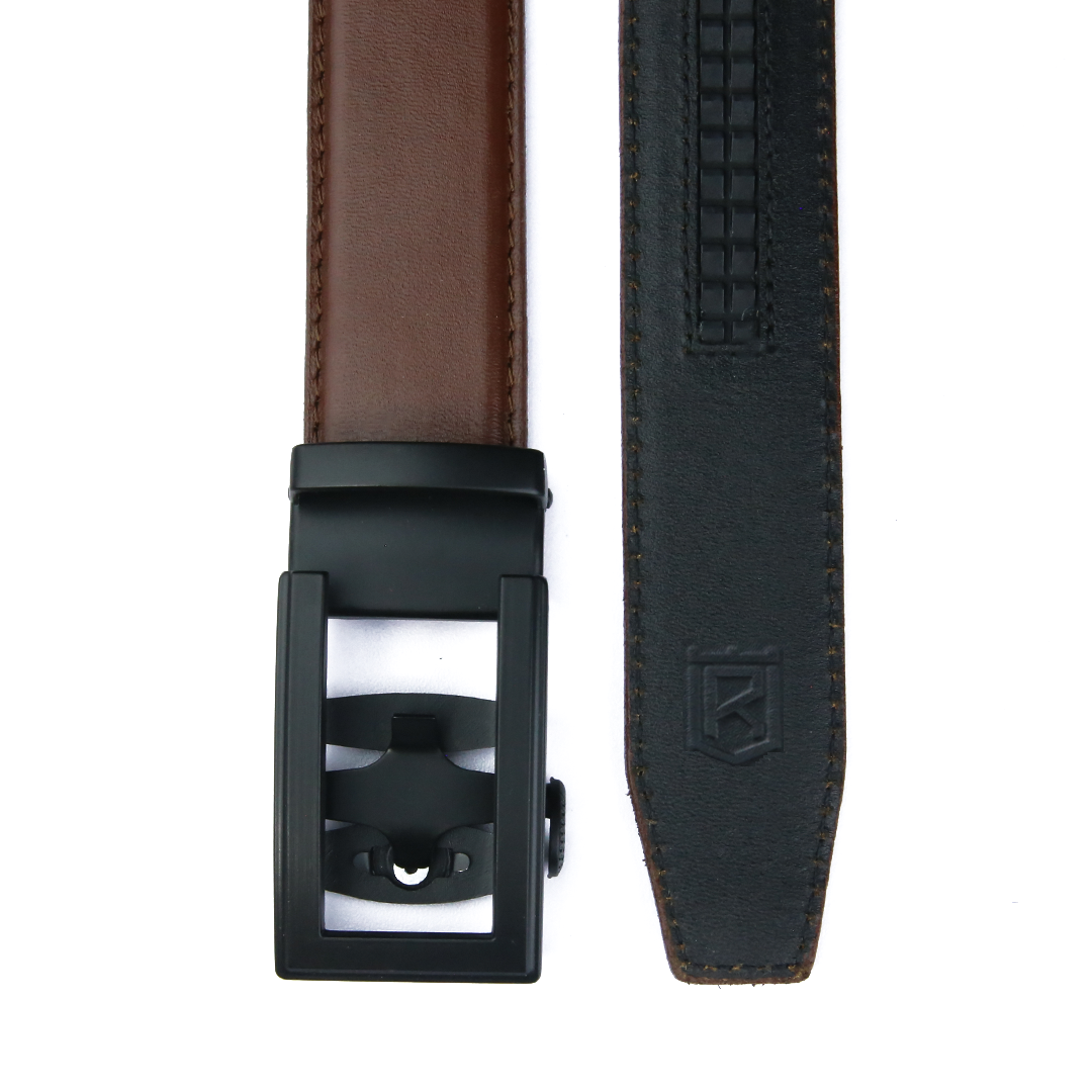Classic Black - Top Grain No Hole Leather Belt