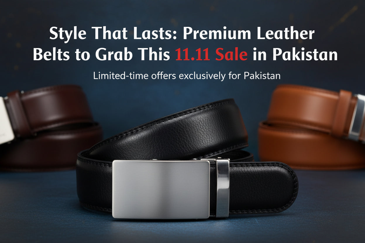 Buy Premium Leather Belts in Pakistan | 11.11 Sale | Retrofit Fashion