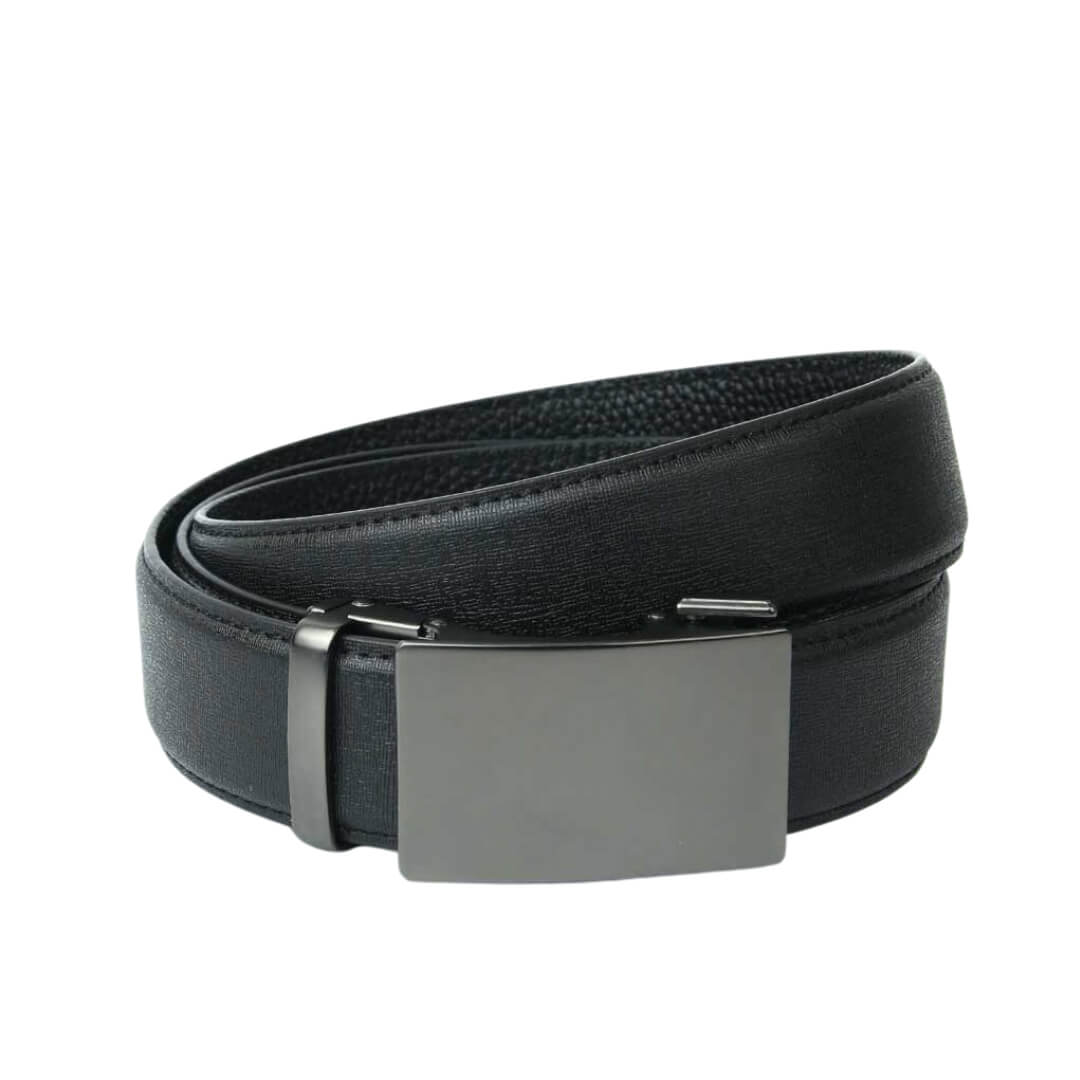 Gun Metal - PU Leather Belt