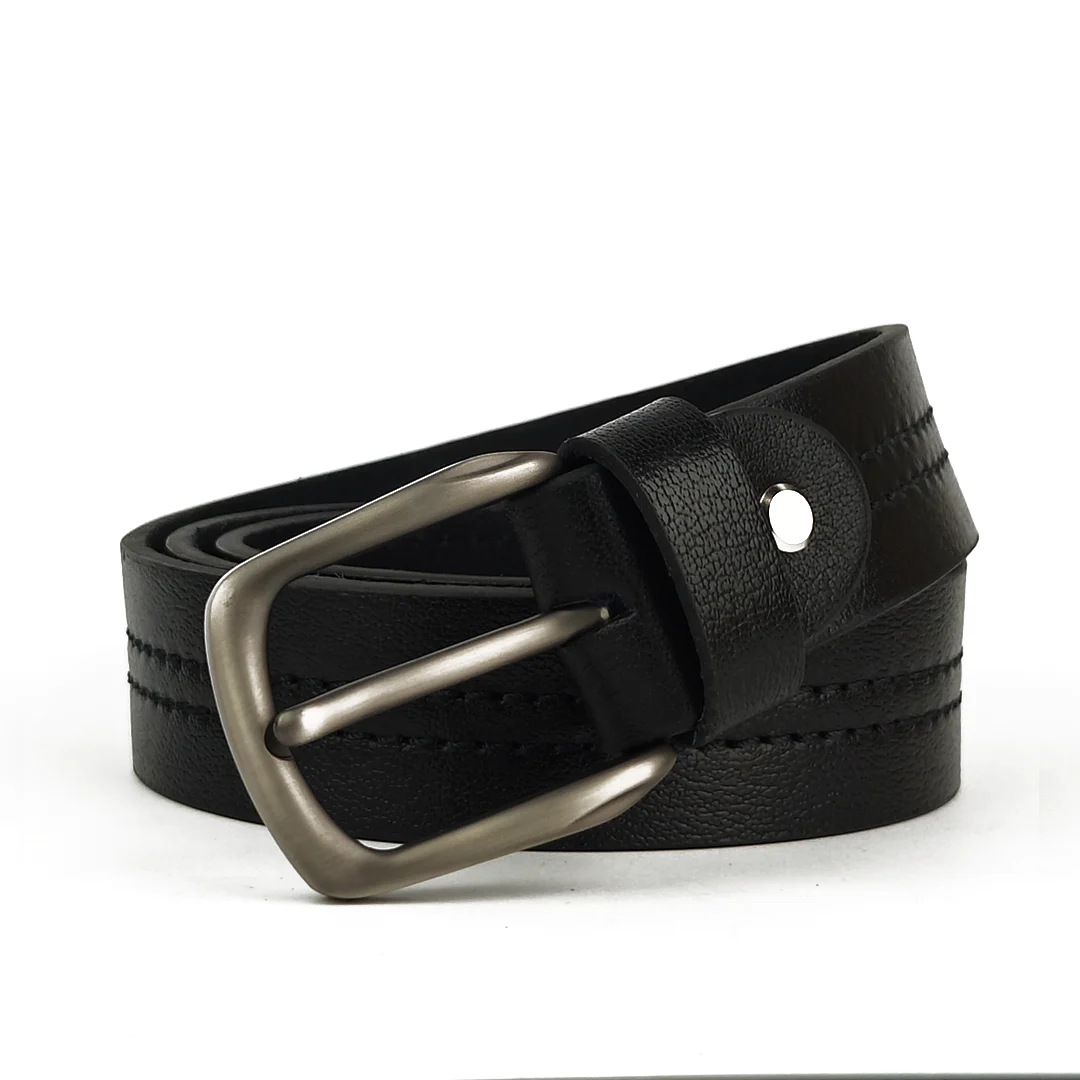 Rugged Black- Leather belt for Men