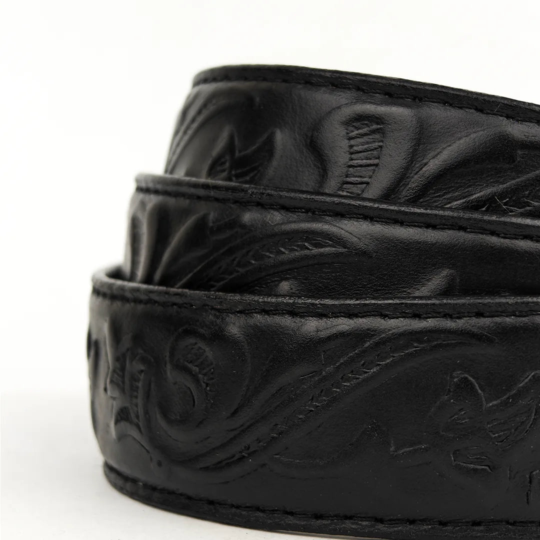Textured Black- Top Grain Leather