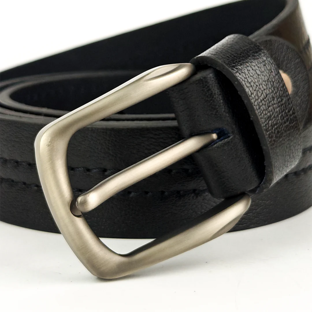 Rugged Black- Leather belt for Men