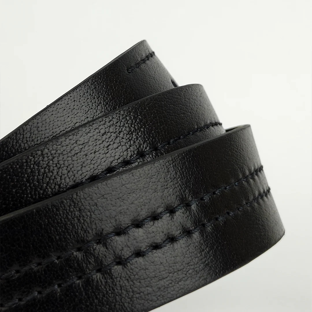 Rugged Black- Leather belt for Men