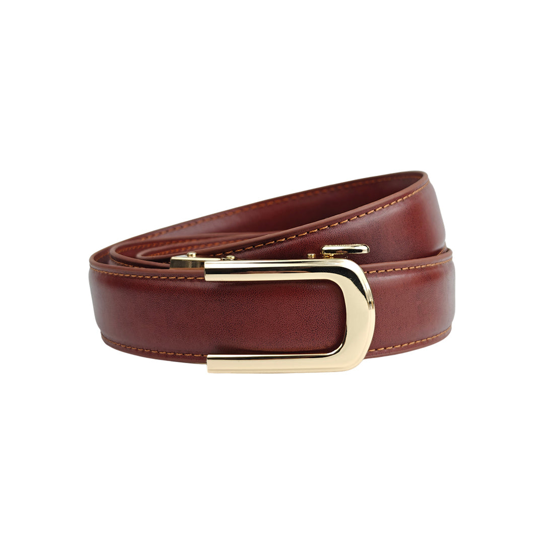 Gold Dune Rust - No Hole Slim Belt