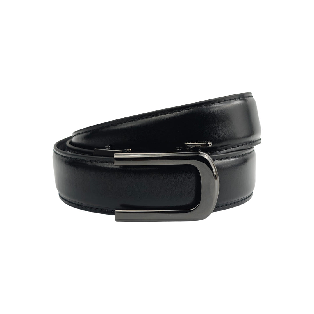 Noir Dune Black - No Hole Slim Belt