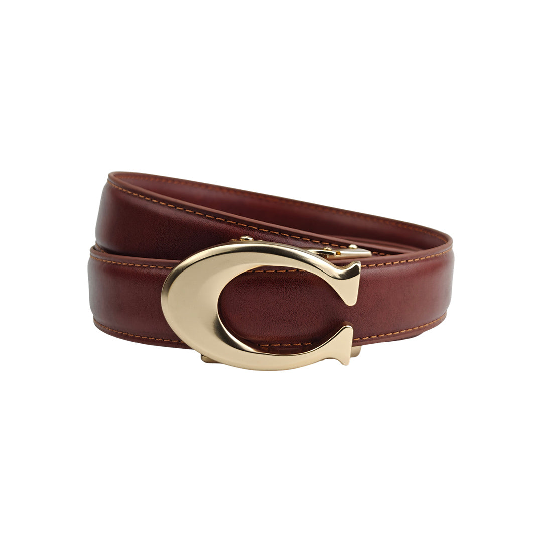 Curvy Gold Rust - No Hole Slim Belt