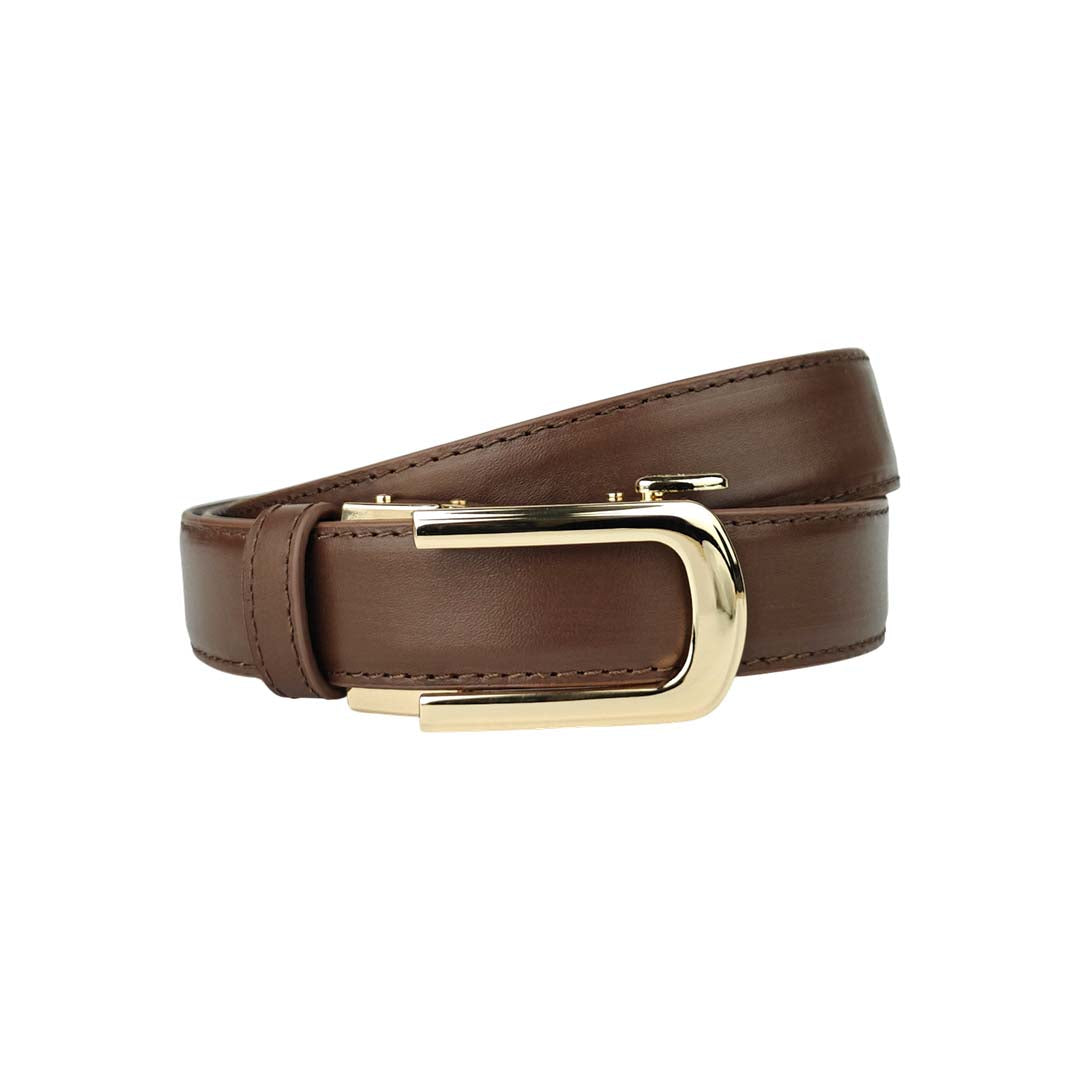 Gold Dune Mocca- No Hole Slim Belt
