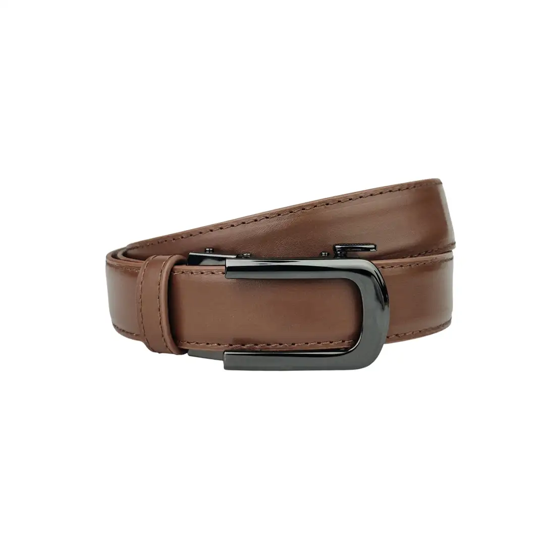 Noir Dune Mocca- No Hole Slim Belt
