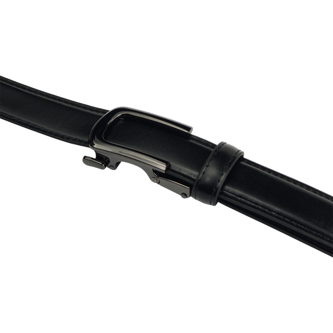 Noir Dune Black - No Hole Slim Belt