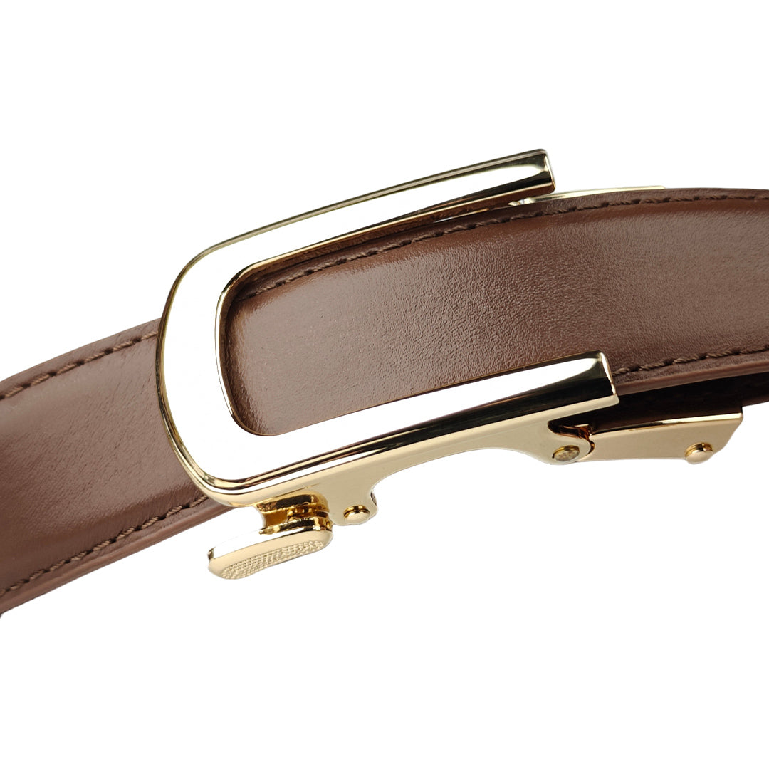 Gold Dune Mocca- No Hole Slim Belt