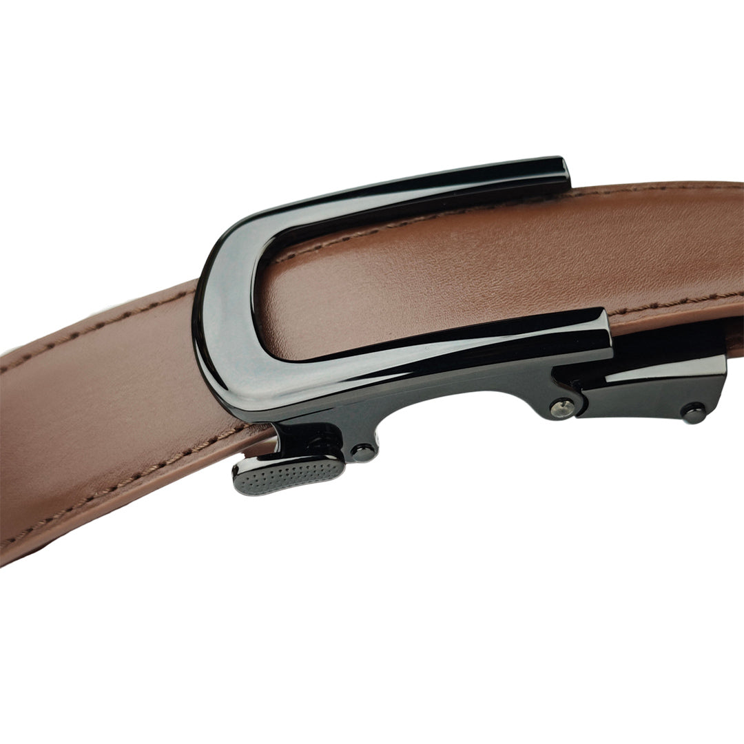 Noir Dune Mocca- No Hole Slim Belt