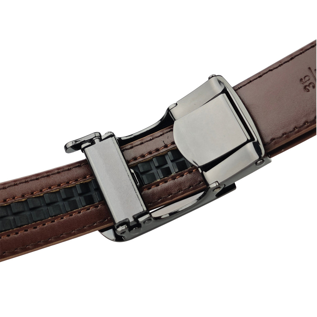 Noir Dune Mocca- No Hole Slim Belt