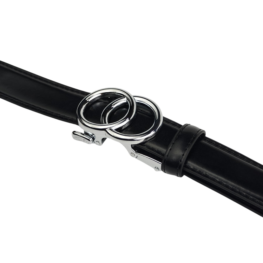 Chrome Halo Black- No Hole Slim Belt