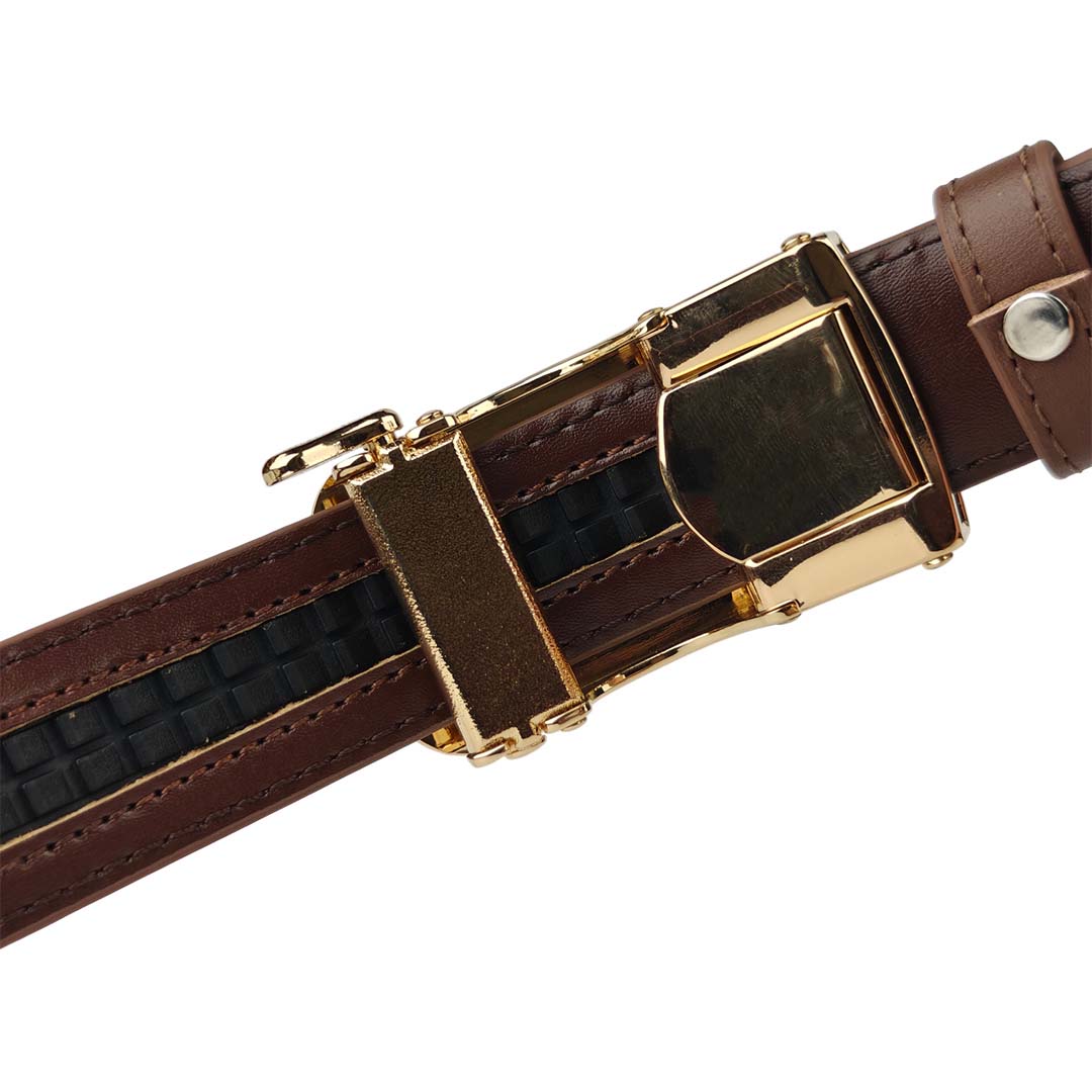 Gold Dune Mocca- No Hole Slim Belt
