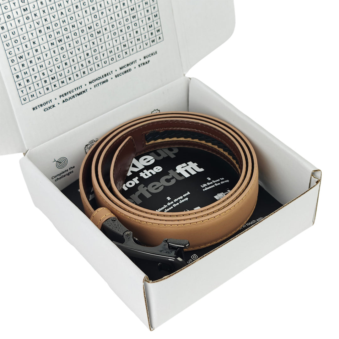 Noir Dune Nude - No Hole Slim Belt