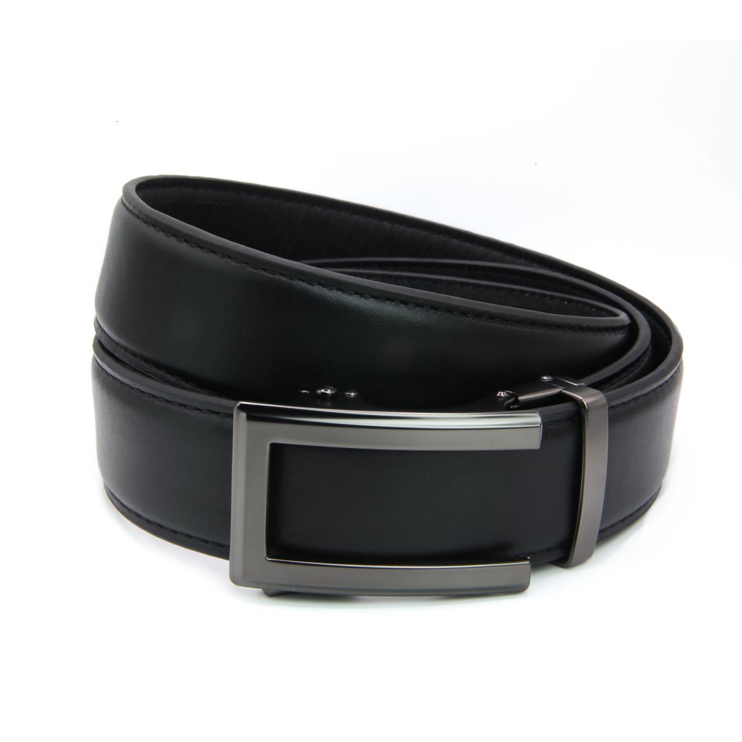 Luxury Men’s No Hole Leather Belt in Pakistan, Automatic Micro Adjustable leather belts 