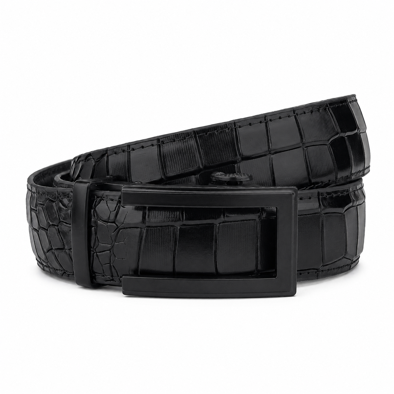 Classic Black - Top Grain No Hole Leather Belt