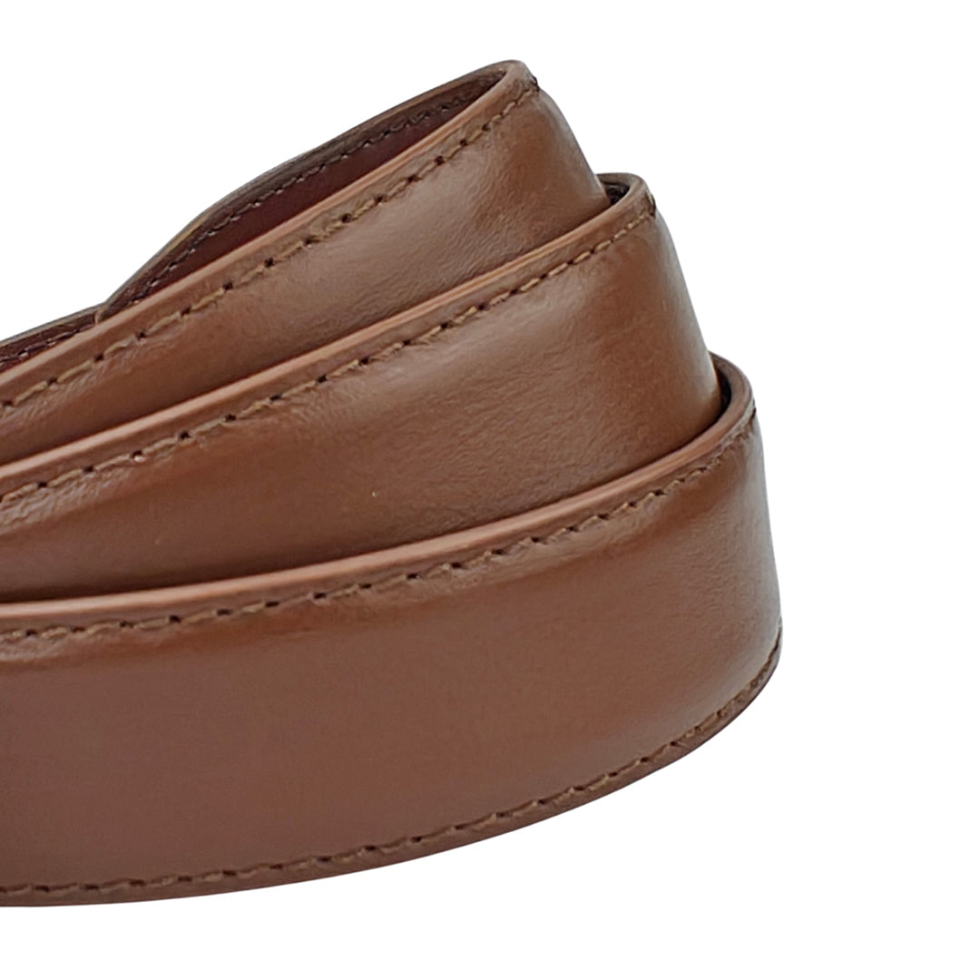 Noir Dune Mocca- No Hole Slim Belt