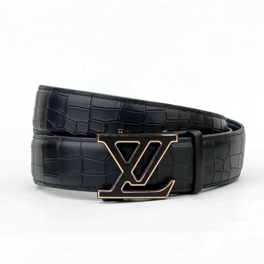 LV- Top Grain No Hole Leather Belt