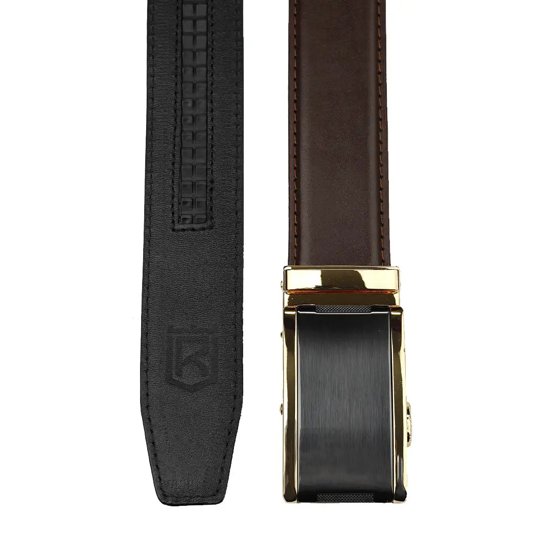 Traditional Gold - Top Grain No Hole Leather Belt