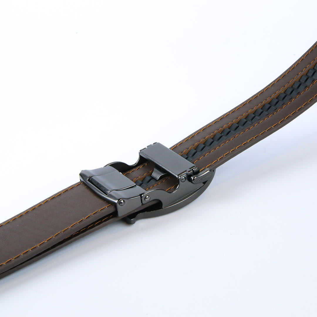 Curvy Charcoal - Top Grain Leather Brown