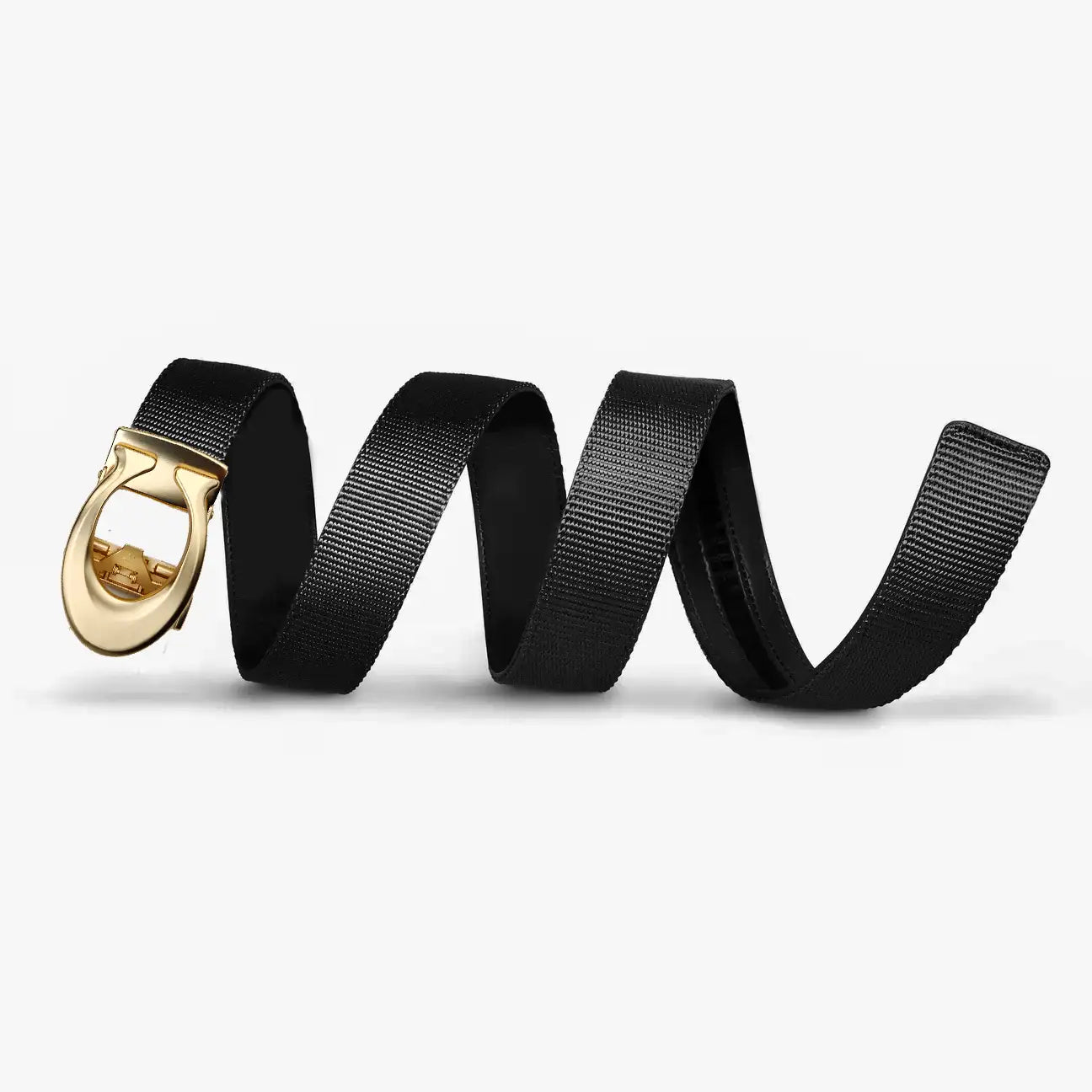 Curvy gold - No-Hole Nylon Belt