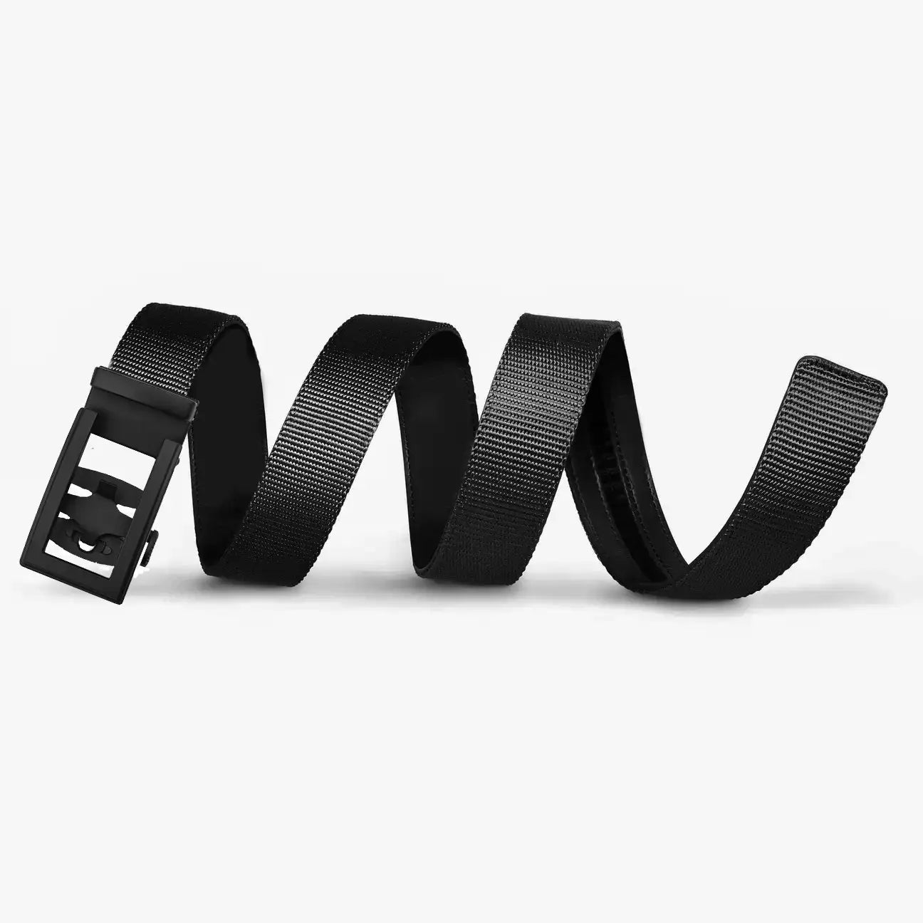 Classic Black- No-Hole Nylon Belt