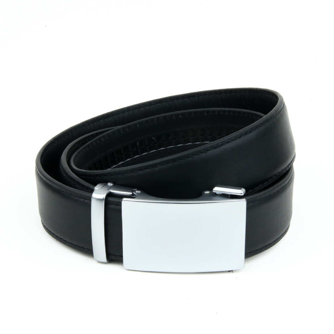 Luxury Men’s No Hole Leather Belt in Pakistan, Automatic Micro Adjustable leather belts 