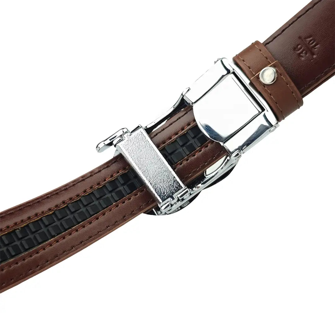 Noir Dune Burgundy - No Hole Slim Belt