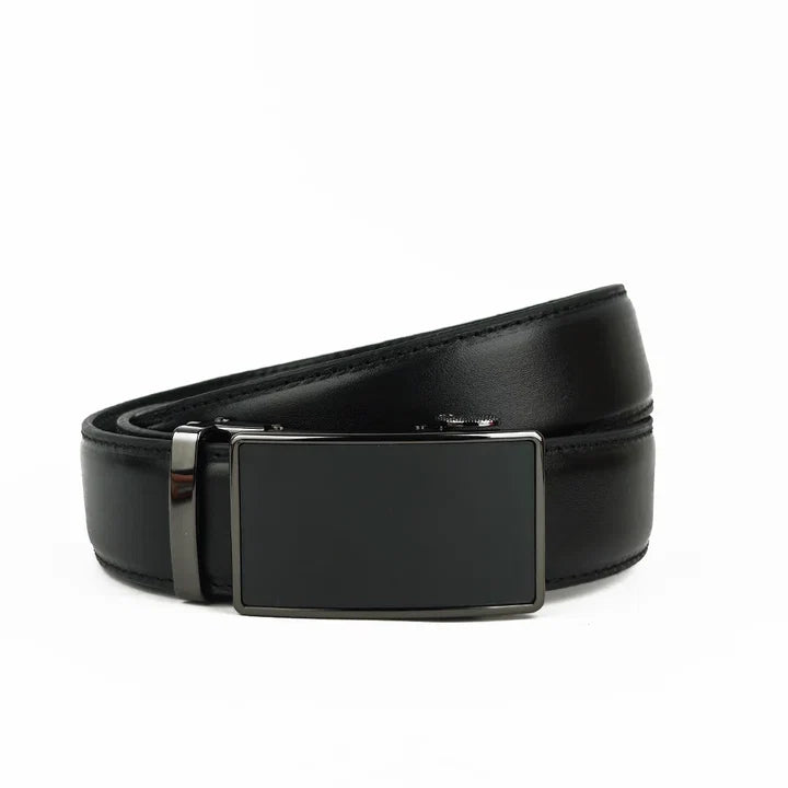 Battleship- Top Grain No Hole Leather Belt