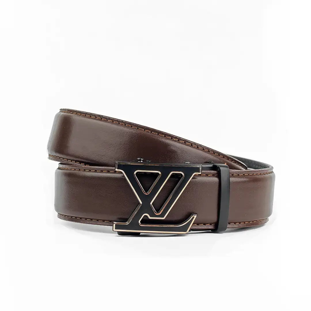 LV- Top Grain No Hole Leather Belt