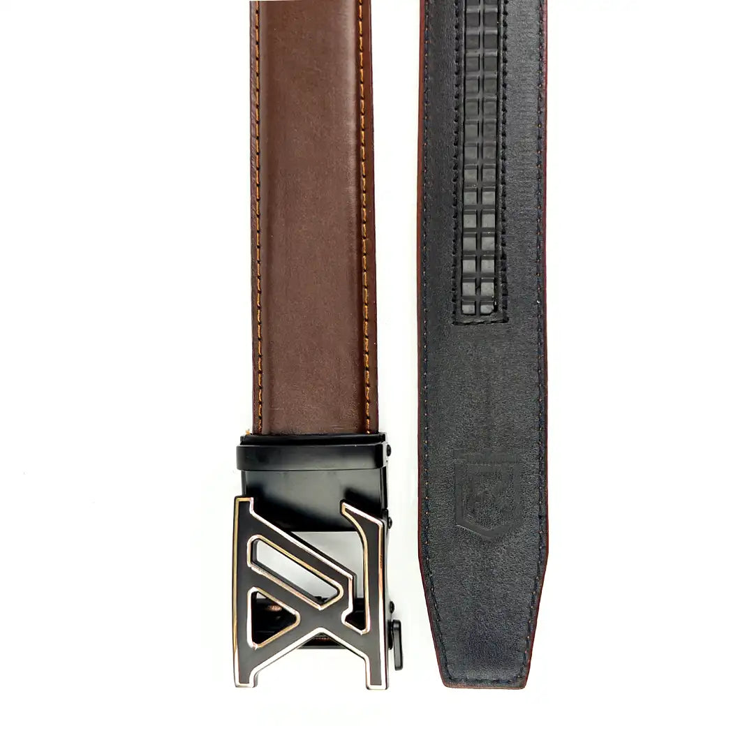 LV- Top Grain No Hole Leather Belt