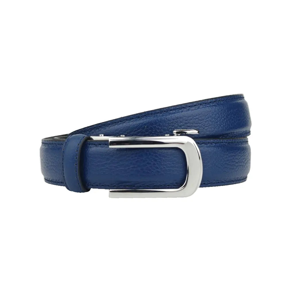 Chrome Dune Sapphire- No Hole Slim Belt