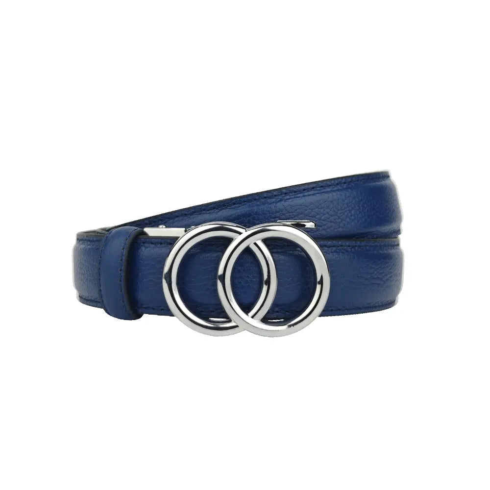 Chrome Halo Sapphire- No Hole Slim Belt