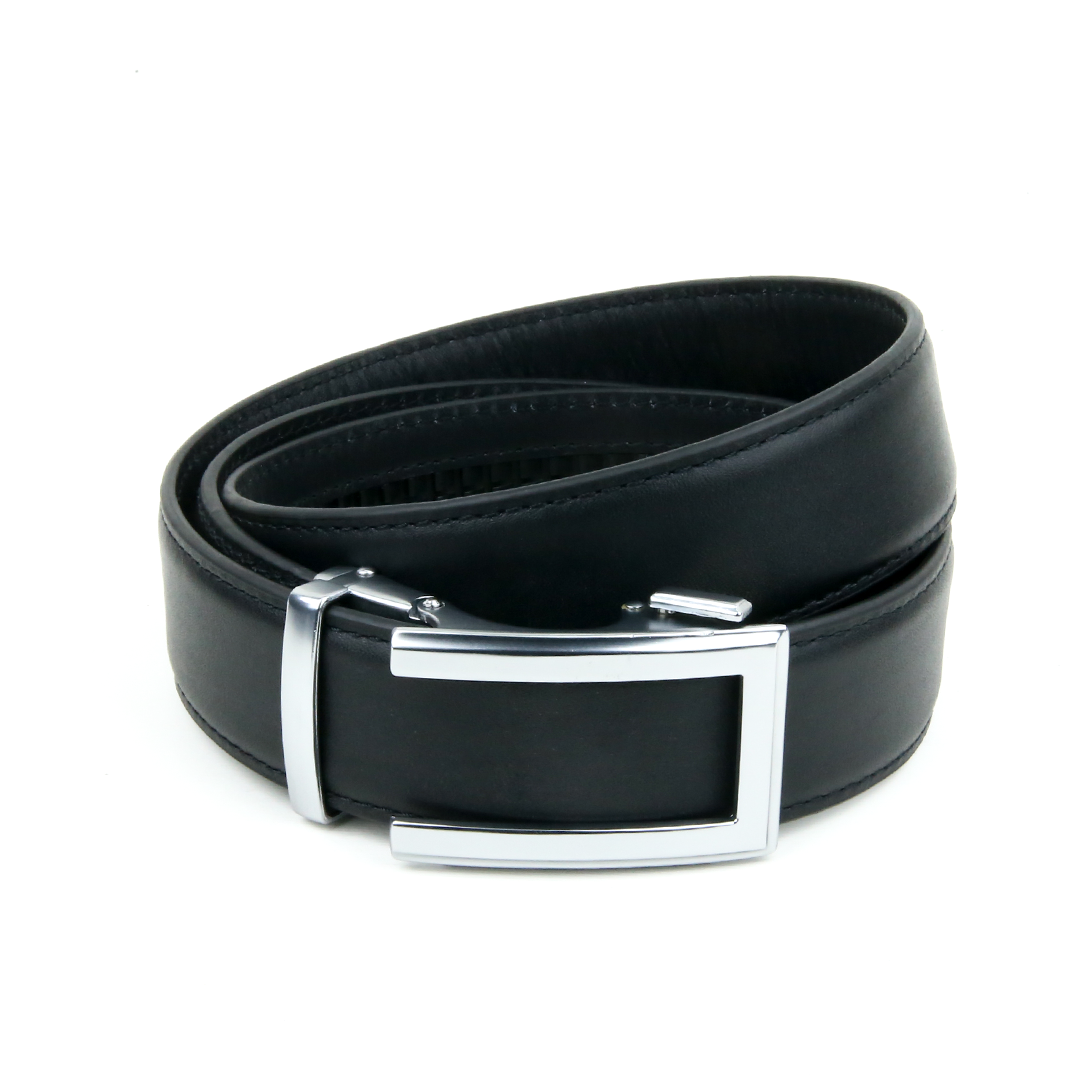 Luxury Men’s No Hole Leather Belt in Pakistan, Automatic Micro Adjustable leather belts 