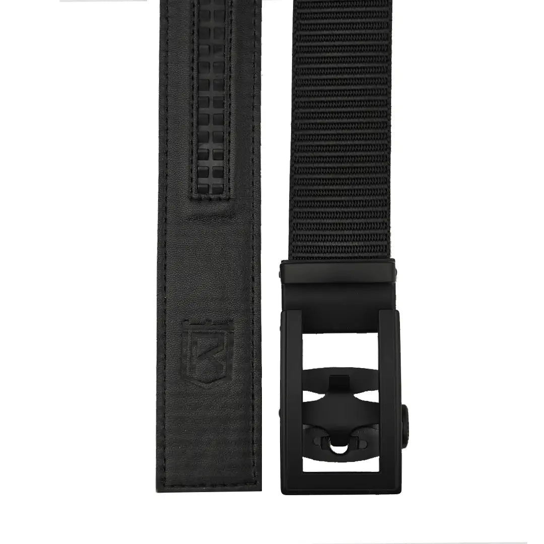 Classic Black- No-Hole Nylon Belt