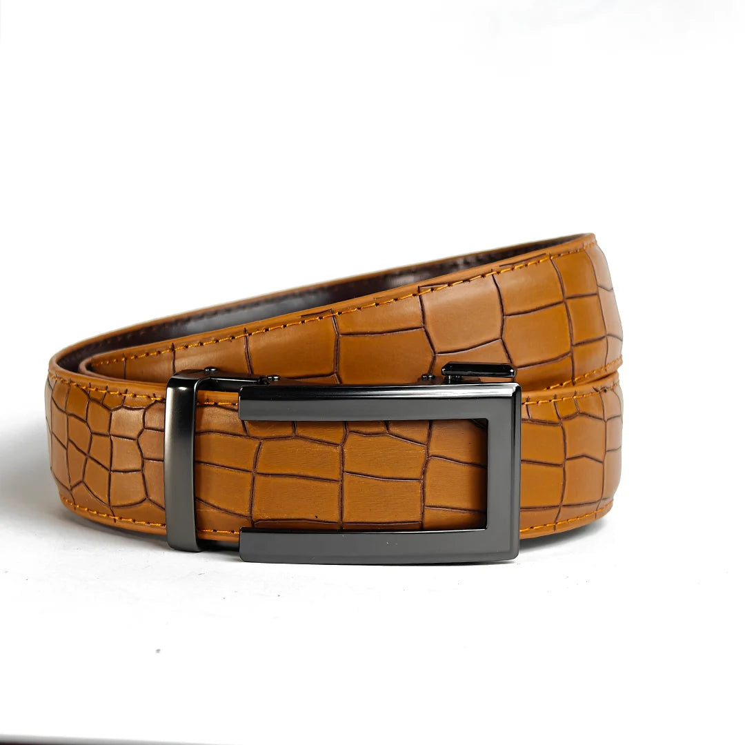 Classic Charcoal - Top Grain No Hole Leather Belt