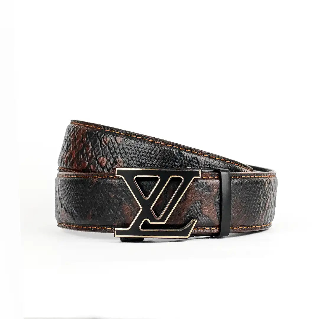 LV- Top Grain No Hole Leather Belt