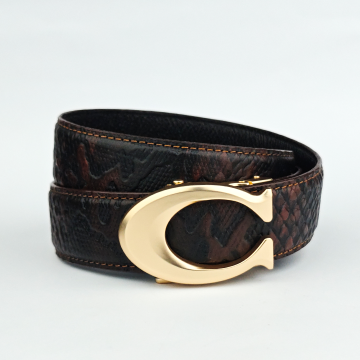 Shop high quality leather belts in Pakistan with no-hole, automatic buckle and micro-adjustable designs for men and women. Micro adjustable leather belts in Pakistan