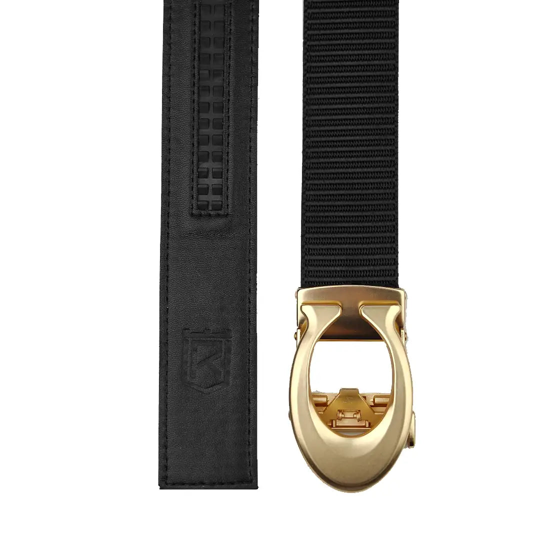 Curvy gold - No-Hole Nylon Belt