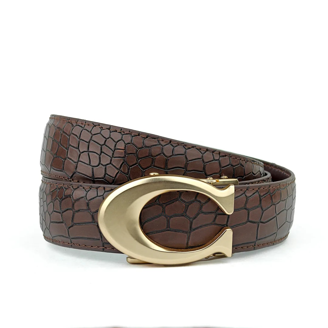 Curvy Gold- Top Grain Leather