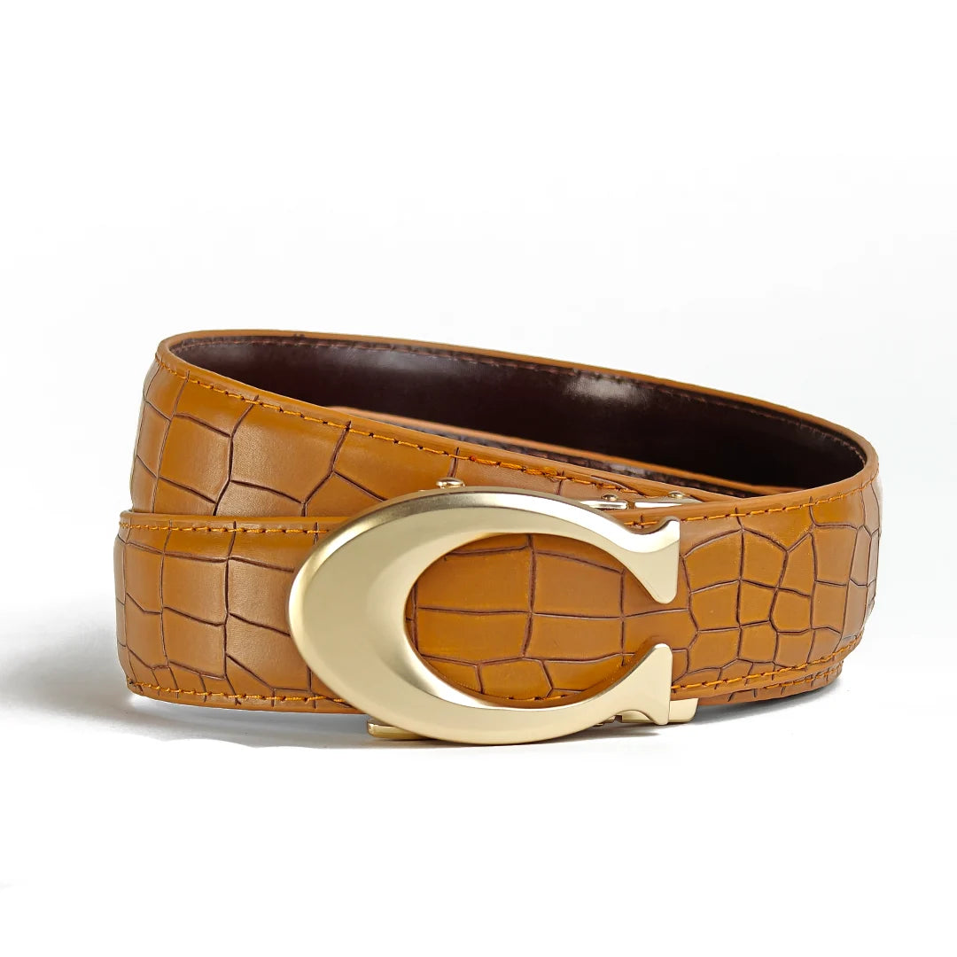 Curvy Gold- Top Grain Leather