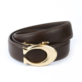 Curvy Gold- Top Grain Leather