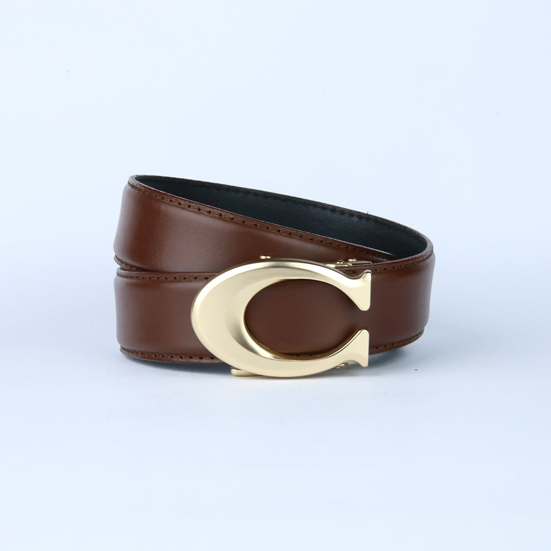 Curvy Gold- Top Grain Leather