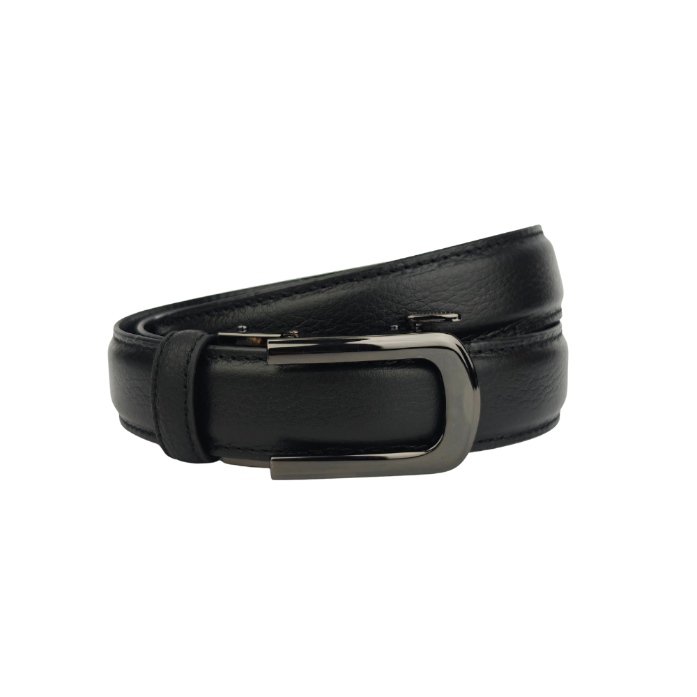 Noir Dune Black - No Hole Slim Belt