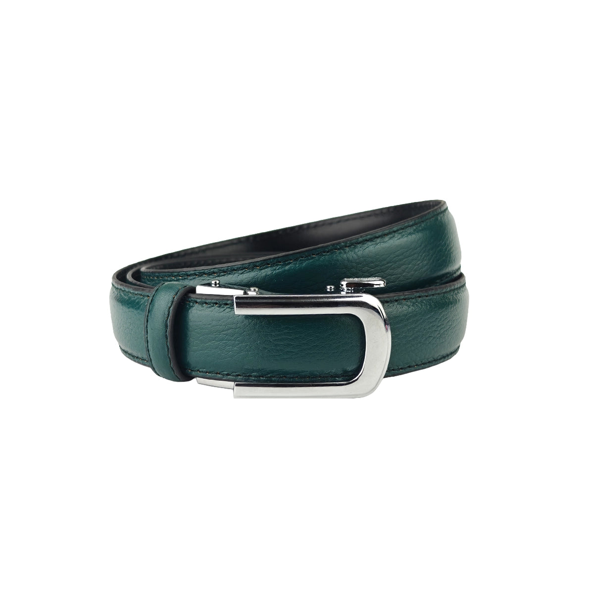 Silver Dune Emerald - No Hole Slim Belt